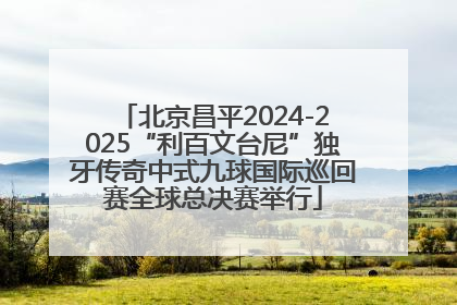 北京昌平2024-2025“利百文台尼”独牙传奇中式九球国际巡回赛全球总决赛举行