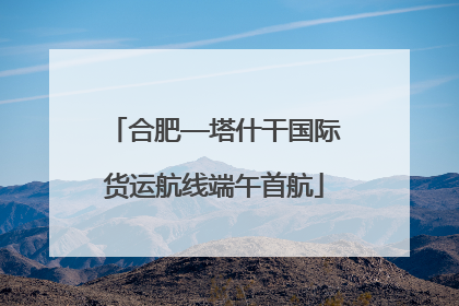 合肥—塔什干国际货运航线端午首航