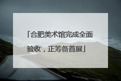 合肥美术馆完成全面验收，正筹备首展