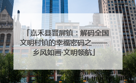 嘉禾县晋屏镇：解码全国文明村镇的幸福密码之——乡风如画·文明领航