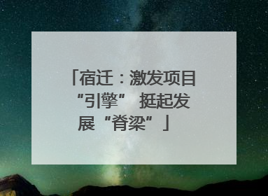 宿迁：激发项目“引擎” 挺起发展“脊梁”