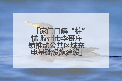 家门口解“桩”忧 胶州市李哥庄镇推动公共区域充电基础设施建设
