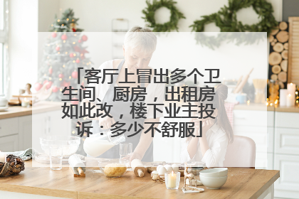 客厅上冒出多个卫生间、厨房，出租房如此改，楼下业主投诉：多少不舒服