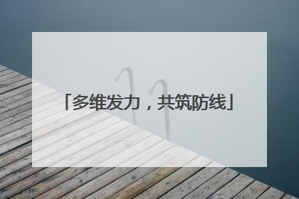 多维发力，共筑防线