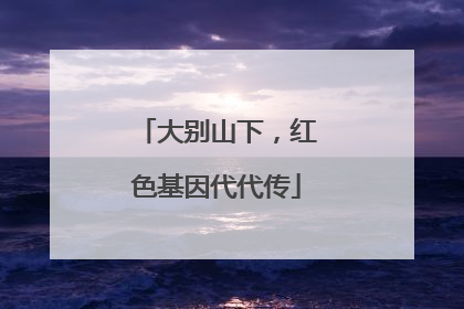大别山下，红色基因代代传