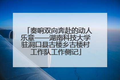 奏响双向奔赴的动人乐章——湖南科技大学驻洞口县古楼乡古楼村工作队工作侧记