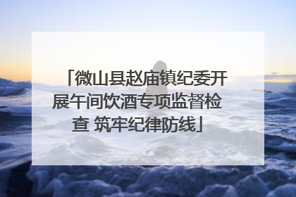 微山县赵庙镇纪委开展午间饮酒专项监督检查 筑牢纪律防线