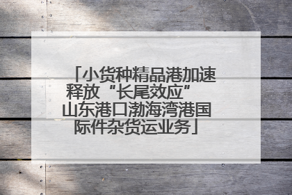 小货种精品港加速释放“长尾效应” 山东港口渤海湾港国际件杂货运业务