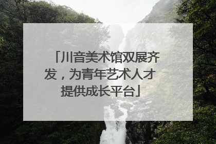 川音美术馆双展齐发，为青年艺术人才提供成长平台