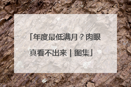 年度最低满月？肉眼真看不出来｜图集