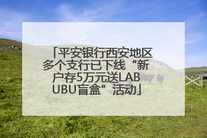 平安银行西安地区多个支行已下线“新户存5万元送LABUBU盲盒”活动