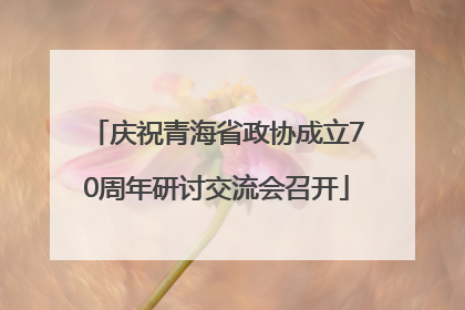 庆祝青海省政协成立70周年研讨交流会召开
