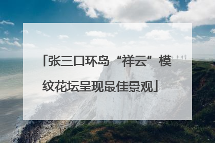 张三口环岛“祥云”模纹花坛呈现最佳景观