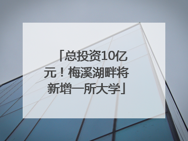 总投资10亿元！梅溪湖畔将新增一所大学