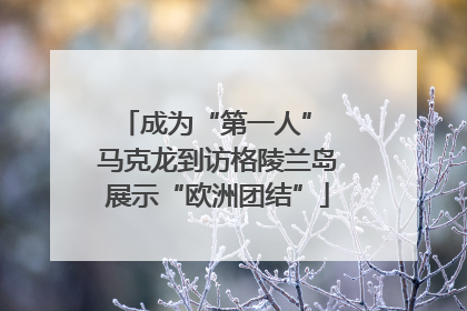 成为“第一人” 马克龙到访格陵兰岛展示“欧洲团结”