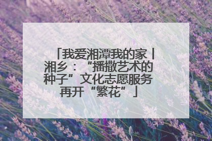 我爱湘潭我的家丨湘乡：“播撒艺术的种子”文化志愿服务再开“繁花”