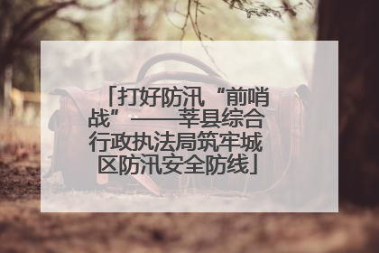 打好防汛“前哨战”——莘县综合行政执法局筑牢城区防汛安全防线