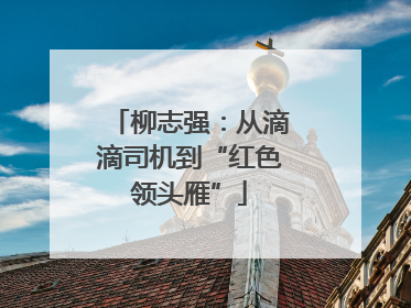 柳志强：从滴滴司机到“红色领头雁”