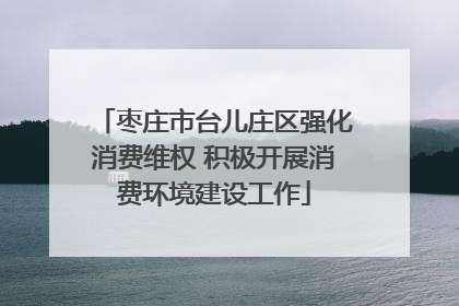 枣庄市台儿庄区强化消费维权 积极开展消费环境建设工作