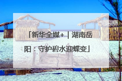 新华全媒+｜湖南岳阳：守护碧水迎蝶变