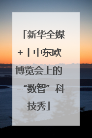 新华全媒+丨中东欧博览会上的“数智”科技秀