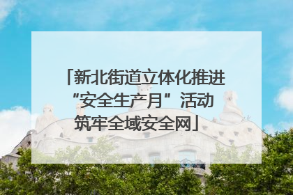 新北街道立体化推进“安全生产月”活动 筑牢全域安全网