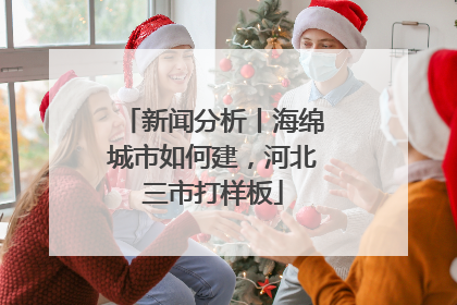 新闻分析丨海绵城市如何建，河北三市打样板