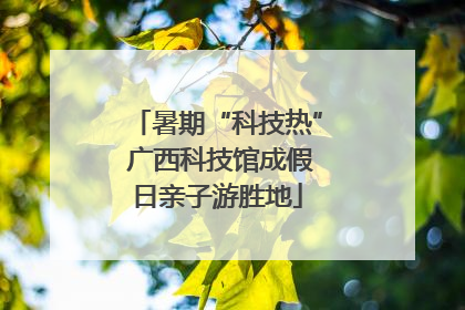 暑期“科技热” 广西科技馆成假日亲子游胜地