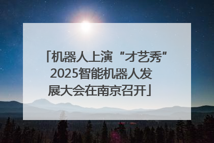 机器人上演“才艺秀” 2025智能机器人发展大会在南京召开