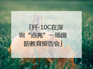 歼-10C在深圳“点亮”一场国防教育报告会