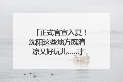 正式官宣入夏！沈阳这些地方既清凉又好玩儿……