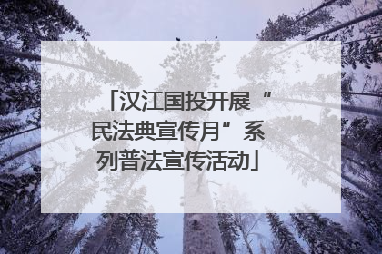 汉江国投开展“民法典宣传月”系列普法宣传活动