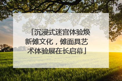 沉浸式迷宫体验焕新傩文化，傩面具艺术体验展在长启幕