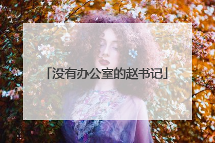 没有办公室的赵书记