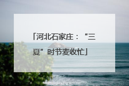 河北石家庄：“三夏”时节麦收忙