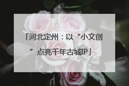 河北定州：以“小文创”点亮千年古城IP