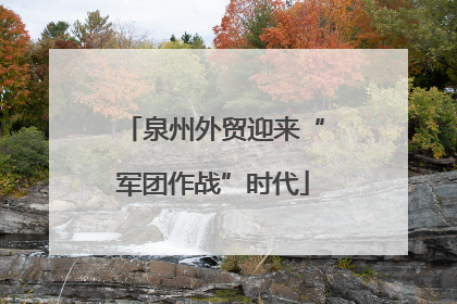 泉州外贸迎来“军团作战”时代