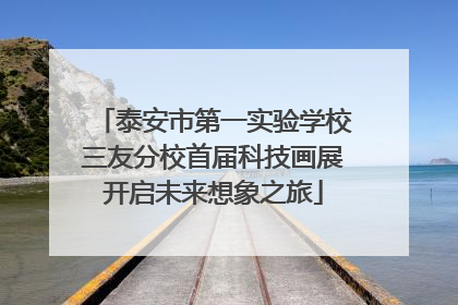 泰安市第一实验学校三友分校首届科技画展开启未来想象之旅