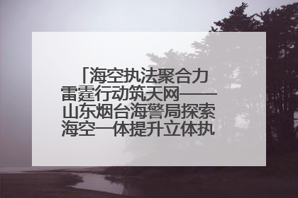海空执法聚合力 雷霆行动筑天网——山东烟台海警局探索海空一体提升立体执法效能纪实