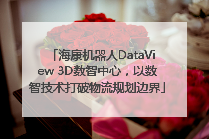 海康机器人DataView 3D数智中心，以数智技术打破物流规划边界