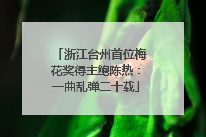 浙江台州首位梅花奖得主鲍陈热：一曲乱弹二十载