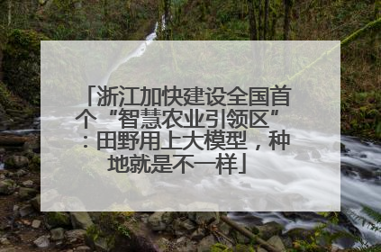 浙江加快建设全国首个“智慧农业引领区”：田野用上大模型，种地就是不一样