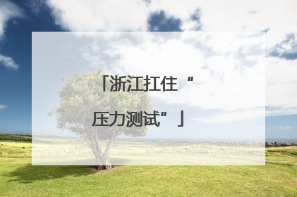 浙江扛住“压力测试”