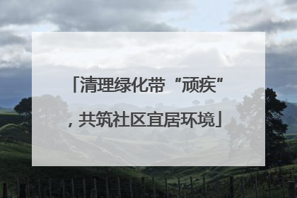 清理绿化带“顽疾”，共筑社区宜居环境