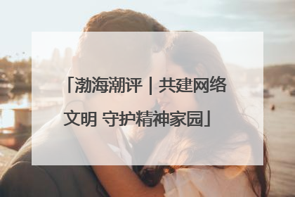 渤海潮评｜共建网络文明 守护精神家园