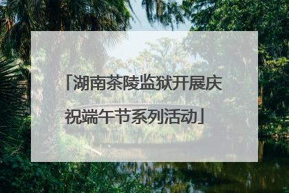 湖南茶陵监狱开展庆祝端午节系列活动