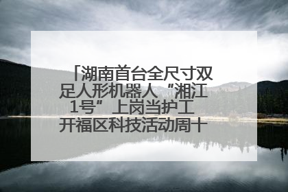 湖南首台全尺寸双足人形机器人“湘江1号”上岗当护工 开福区科技活动周十大科创项目签约