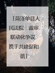 菏泽单县人民法院：裁审联动化争议 携手共建促和谐