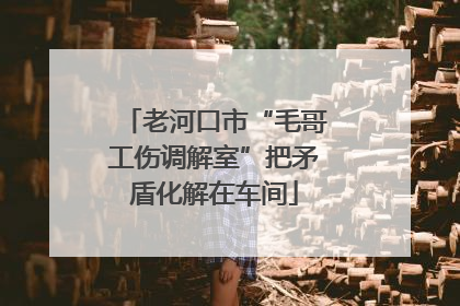 老河口市“毛哥工伤调解室”把矛盾化解在车间