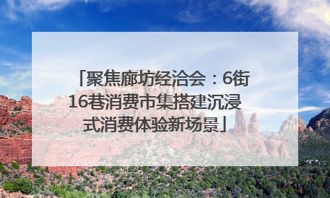 聚焦廊坊经洽会：6街16巷消费市集搭建沉浸式消费体验新场景